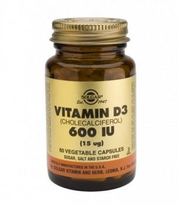 VITAMINA D3 600UI 15 mcg 60 Vcaps