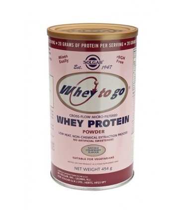 WHEY TO GO PROTEINA DE SUERO POLVO FRESA  454 gr