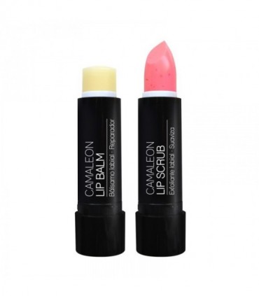 EXFOLIANTE CAMALEON FRESA + BALSAMO LABIAL