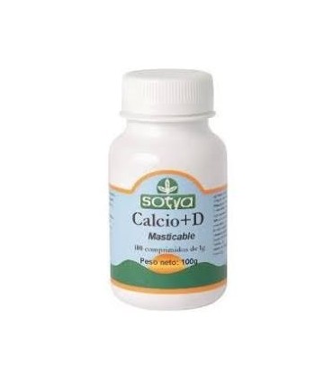 Calcio + Vitamina D3 masticable 100 comprimidos