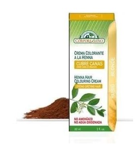 CREMA COLORANTE HENNA RUBIO 60ml