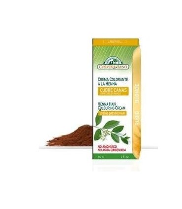 CREMA COLORANTE HENNA RUBIO 60ml