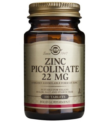 PICOLINATO ZINC 22 mg 100 Comp