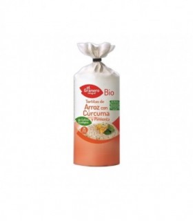 TORTITAS DE ARROZ CON CURCUMA Y PIMIENTA BIO 115 g